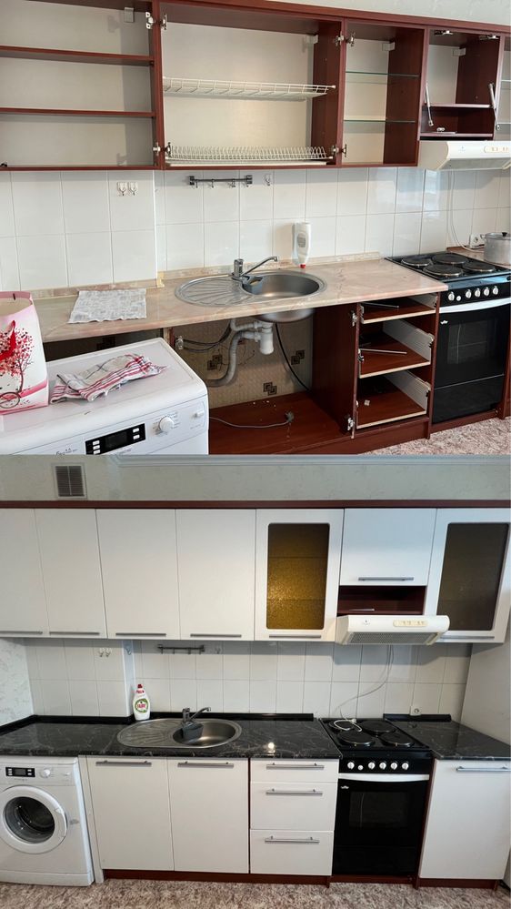 Реставрация кухонных гарнитуров кухонь