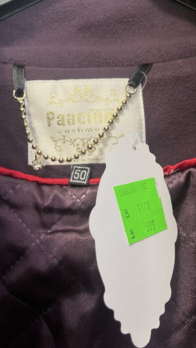 Palton de dama casmir Paucinni marime 50