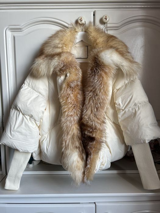 Geaca cu blana naturala, S, noua