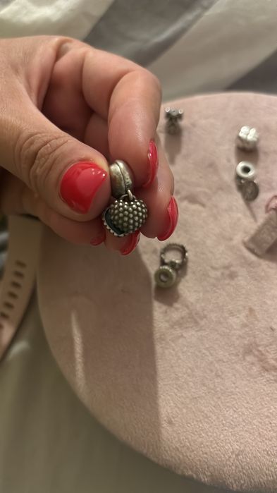 Bratara Pandora cu charm uri originală cu certificat,cutie, mărimea 18