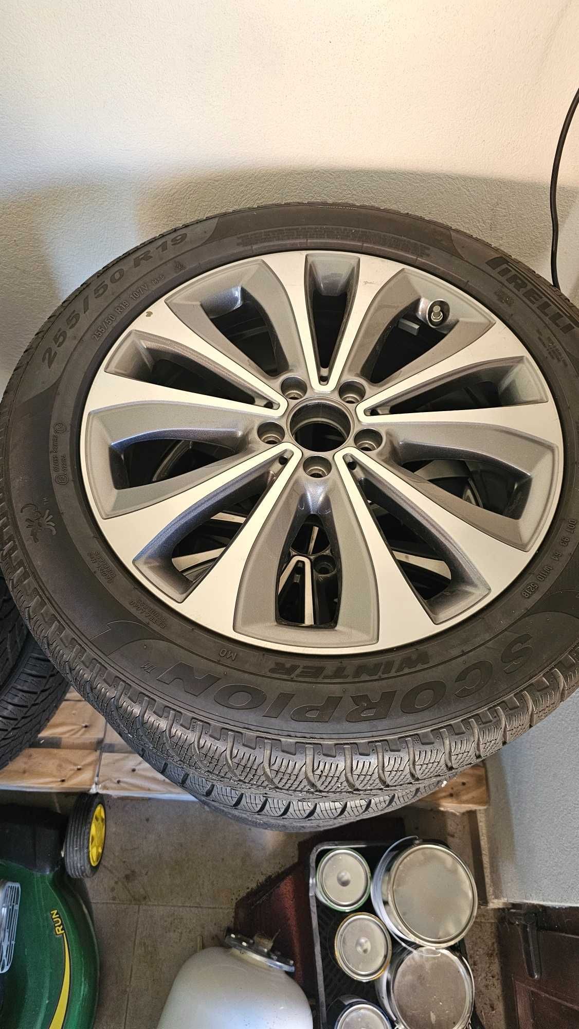 Vand 4 jante + anvelope Pirelli Scorpion iarna 255/50/R19 GLC