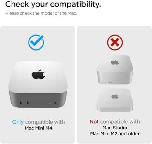 Нова Стойка с въздушен филтър за Mac mini M4 / M4 Pro 2024 Spigen