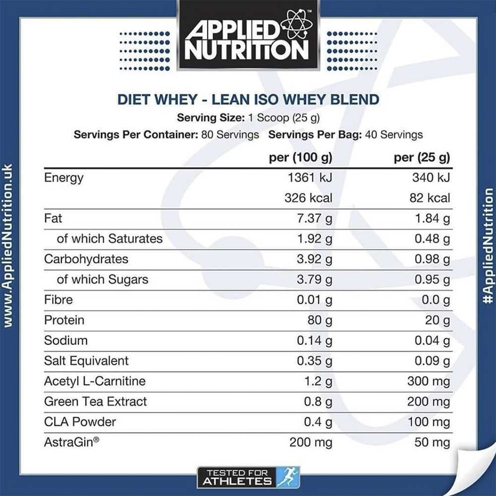 Applied Nutrition Diet Whey Protein 2 kg