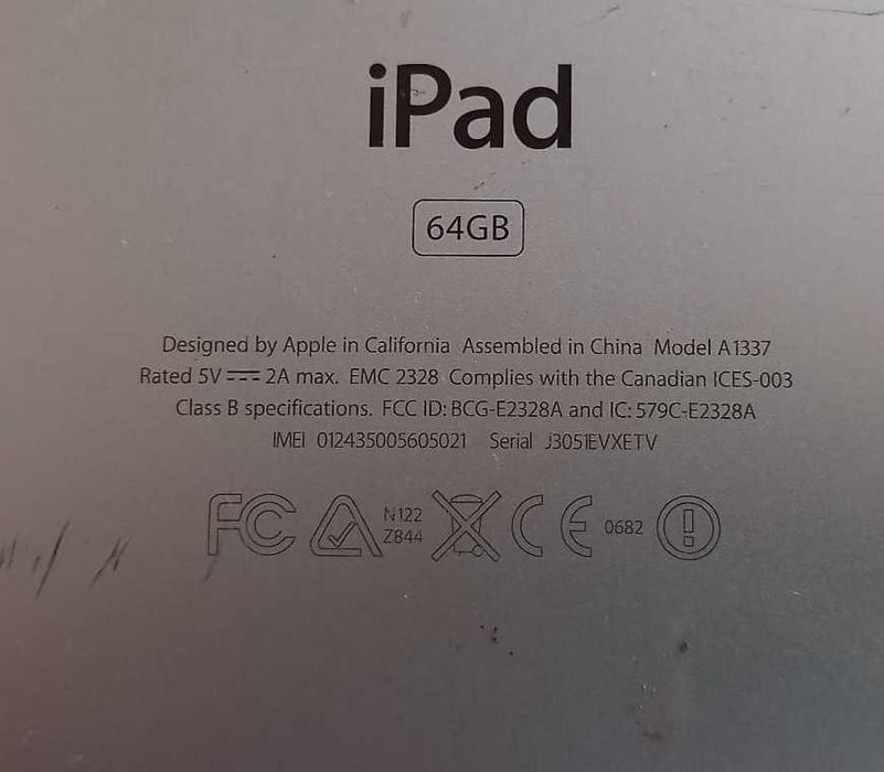 IPad A1337 Wi-Fi, 64 GB (nu porneste)