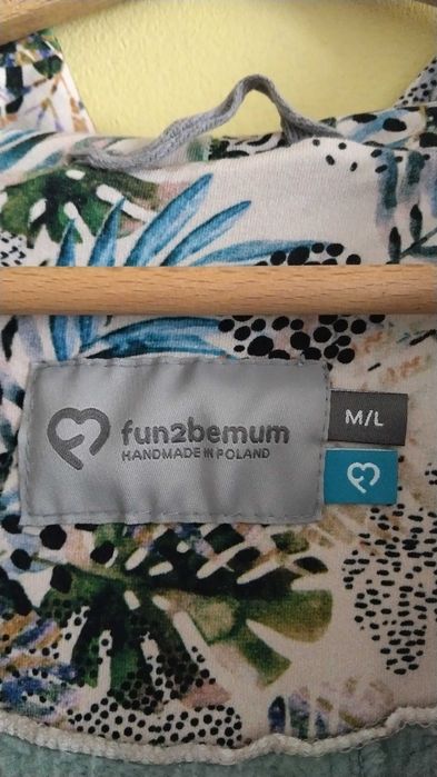 3в1 Памучно палто за бременност и бебеносене Fun2bemum