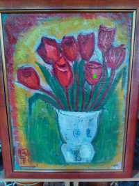 Натюрморт ваза с цветя, Вера Къдринова