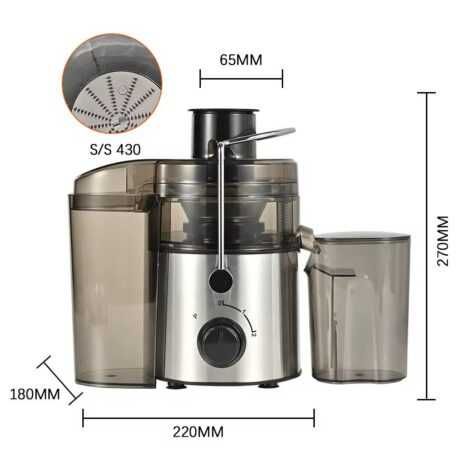 Storcător de fructe și legume WAINER CJ01, 1000W, 2 viteze + Pulse