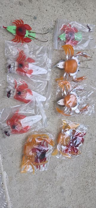 Силиконови раци за риболов на октоподи