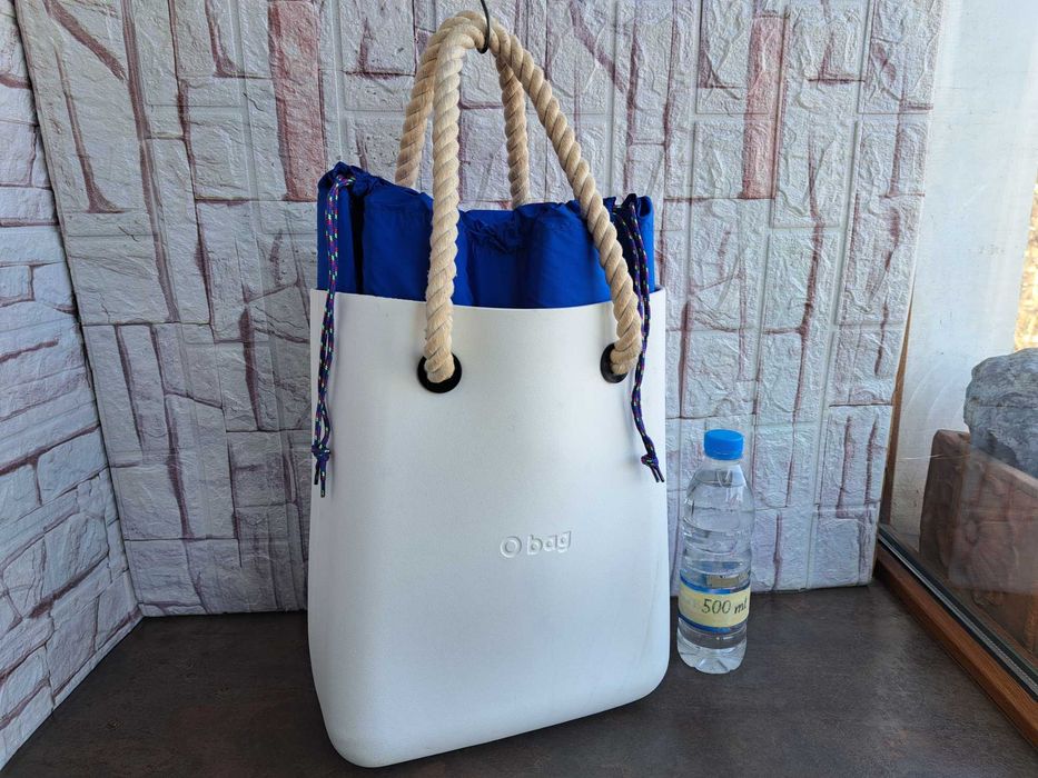 дамска чанта O BAG,бяла ,силиконова,