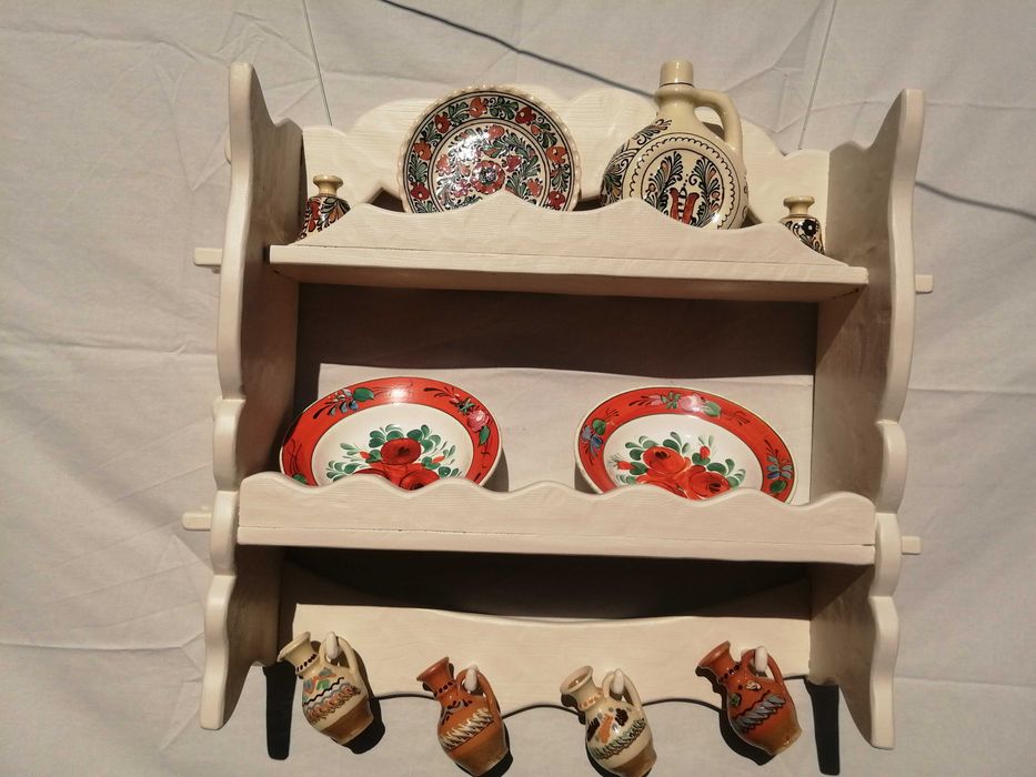 vand blidar din lemn cu 2 polite