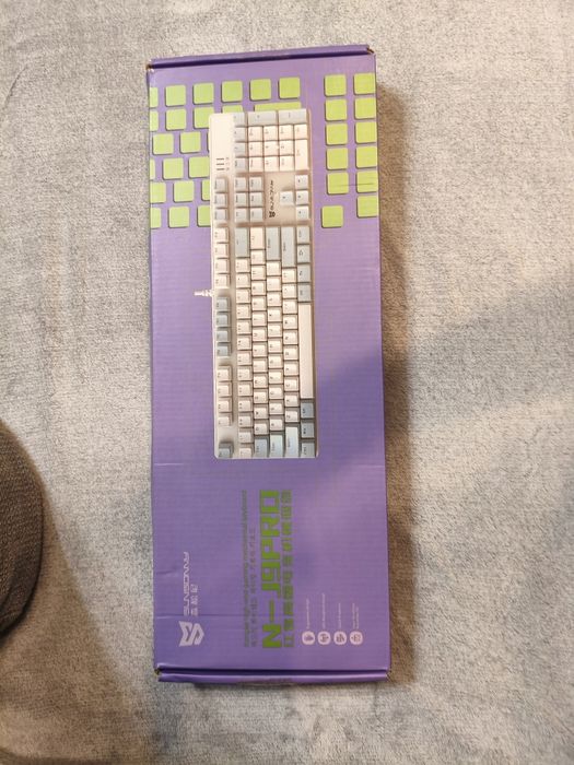 Tastatură mecanică Qisan – gaming, cu iluminare LED, layout american,