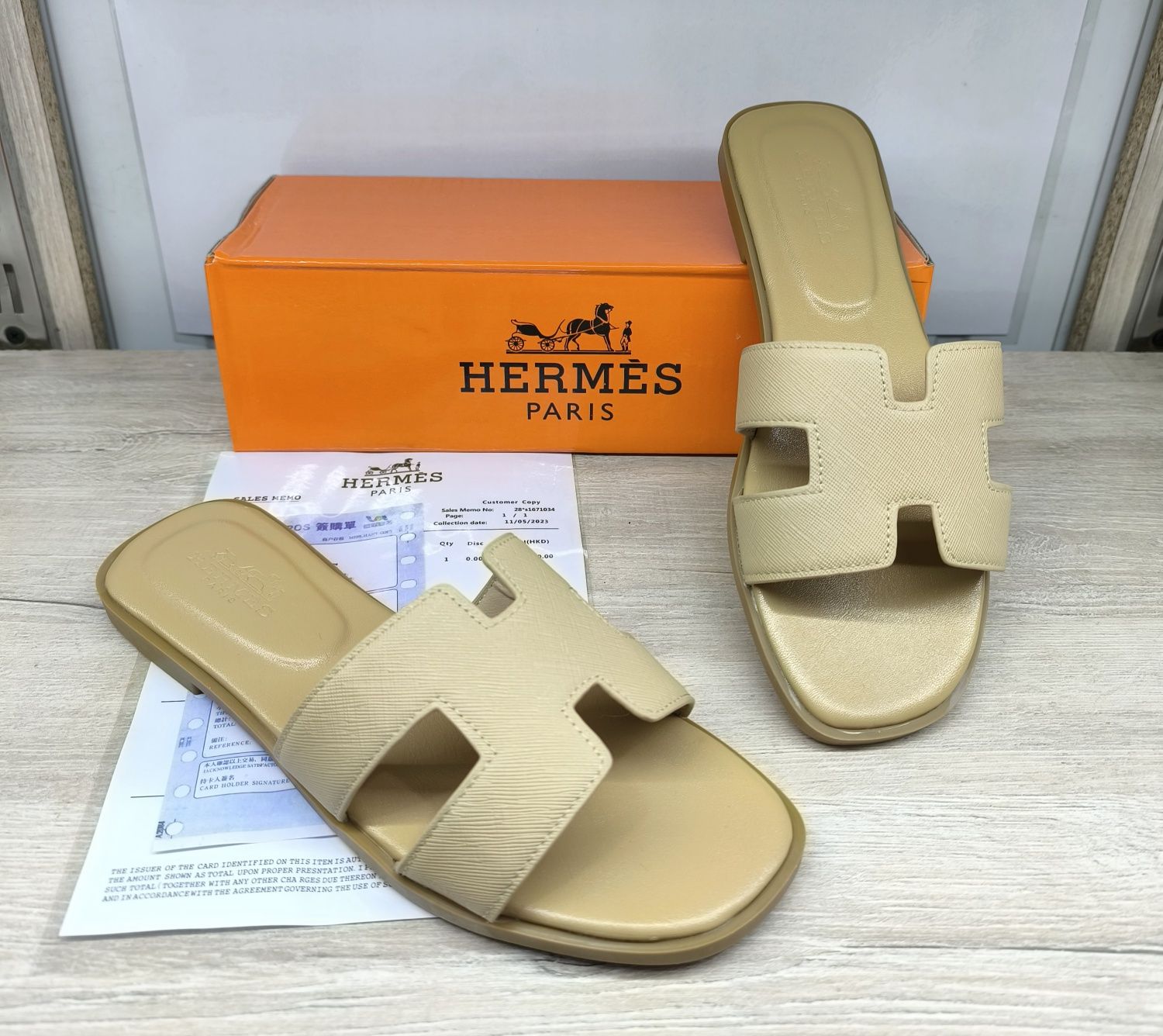 Hermes тапочки Китай