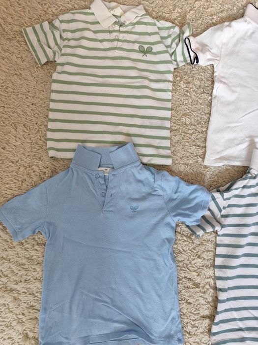 Tricouri polo hm mărime 6/7 ani