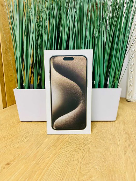 ЧИСТО НОВ !!! Apple iPhone 15 Pro Max, 512GB, 5G, Natural Titanium