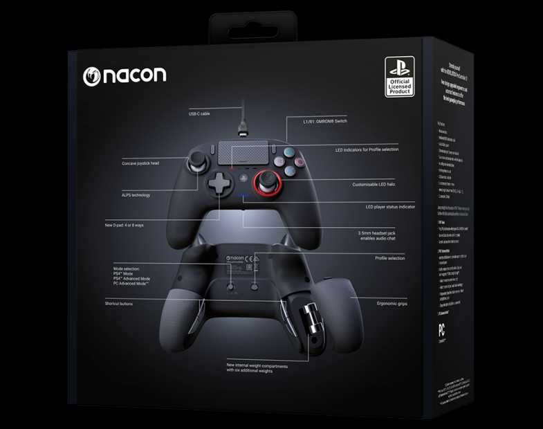 Controller PS4 Nacon Revolution Pro V3 Black Blue nou sigilat garantie