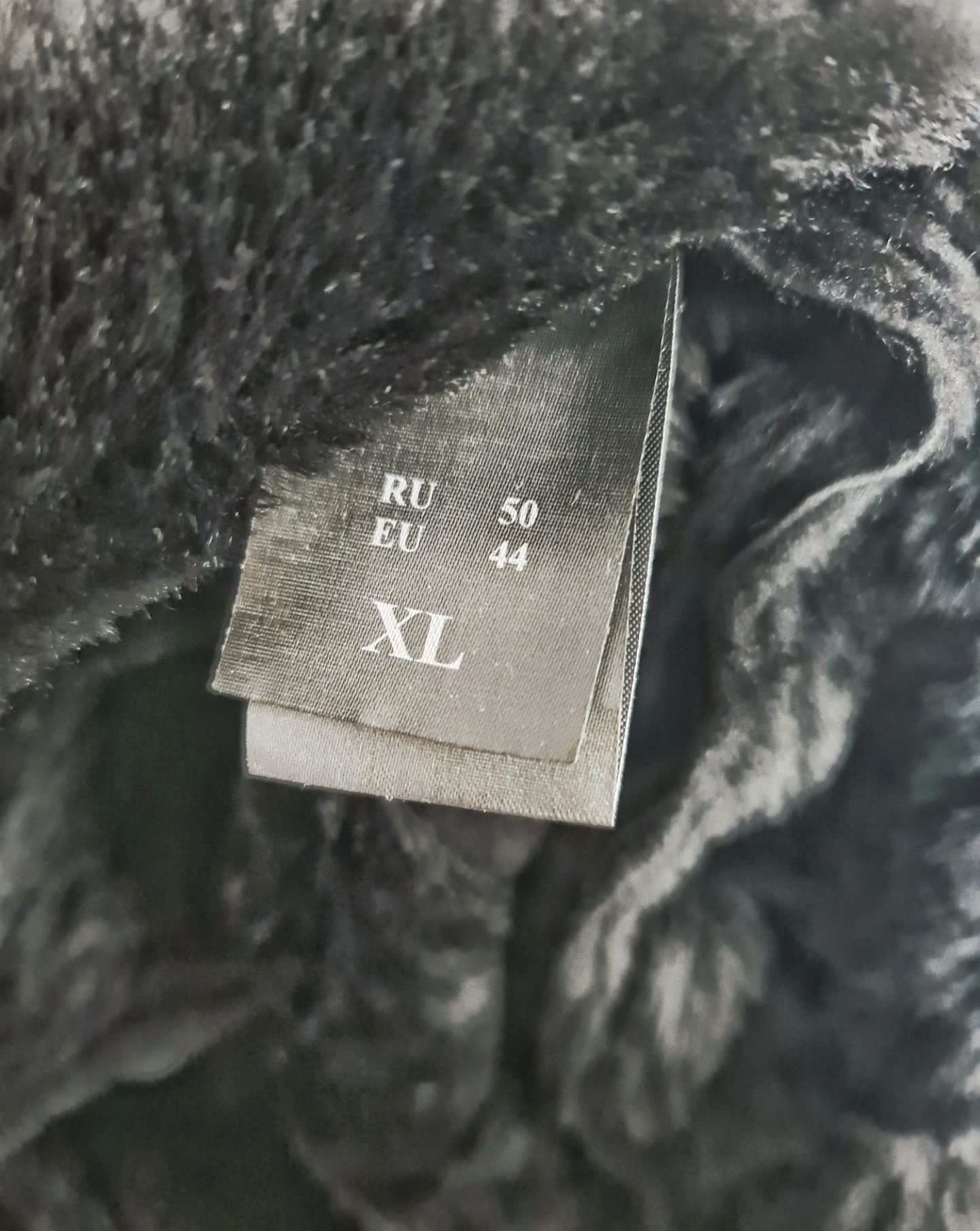 Cojoc lung de dama NOU - Piele naturala si blana PREMIUM, marime 44 EU