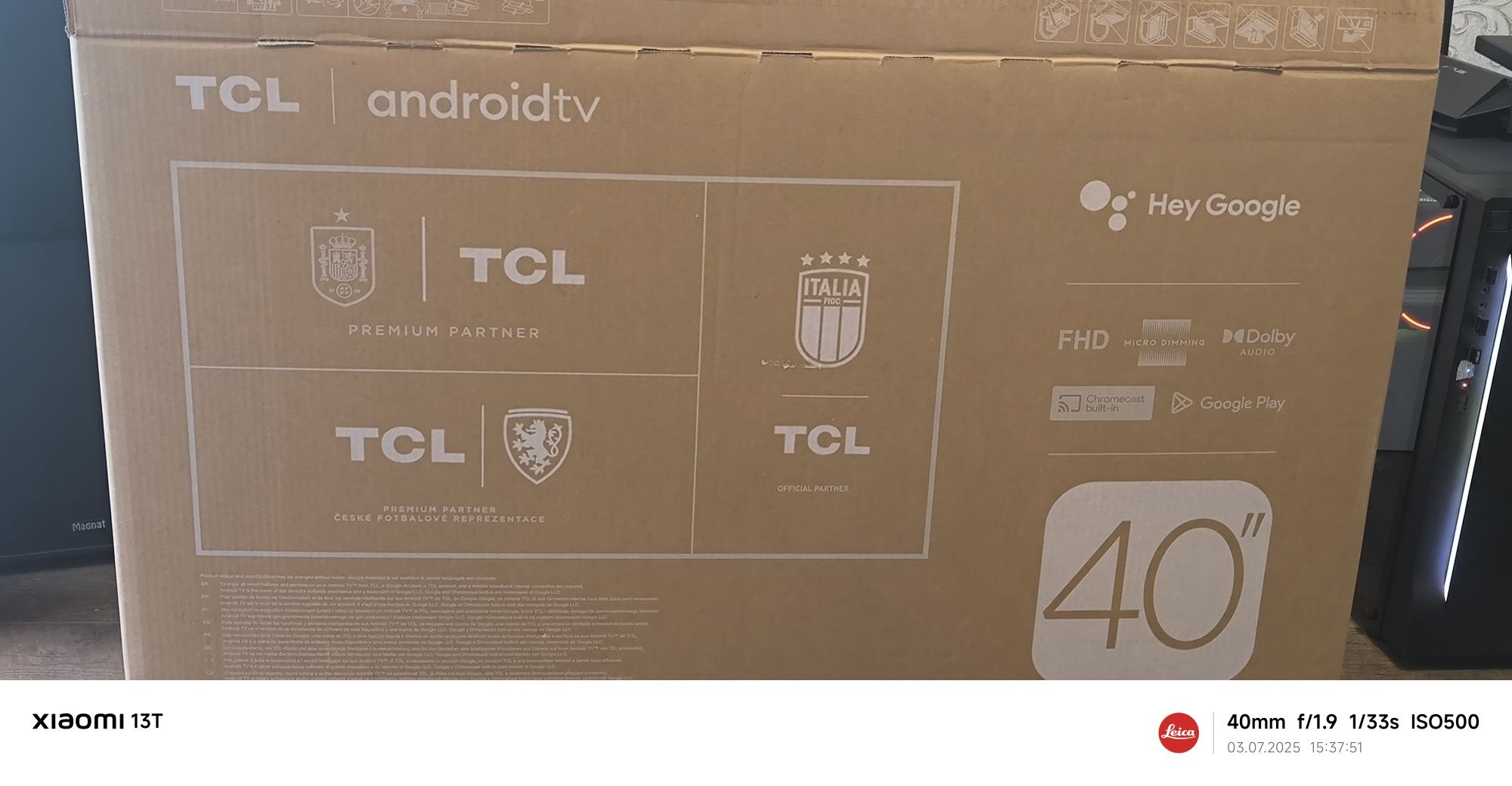 Vând tv Smart android, tcl led de 101 cm