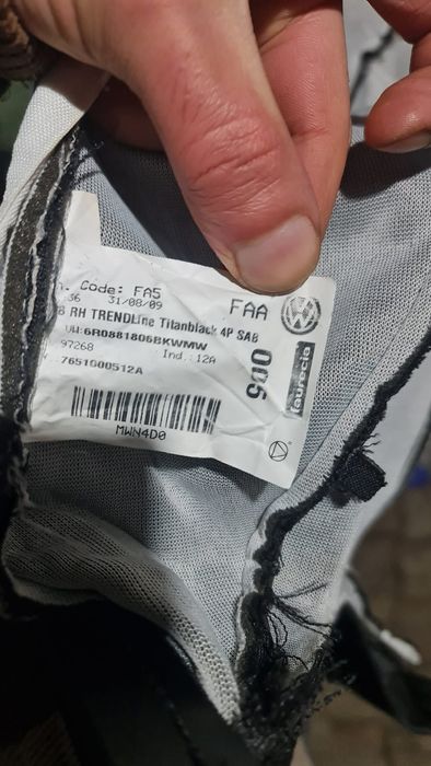 Huse scaun Vw Polo 6r