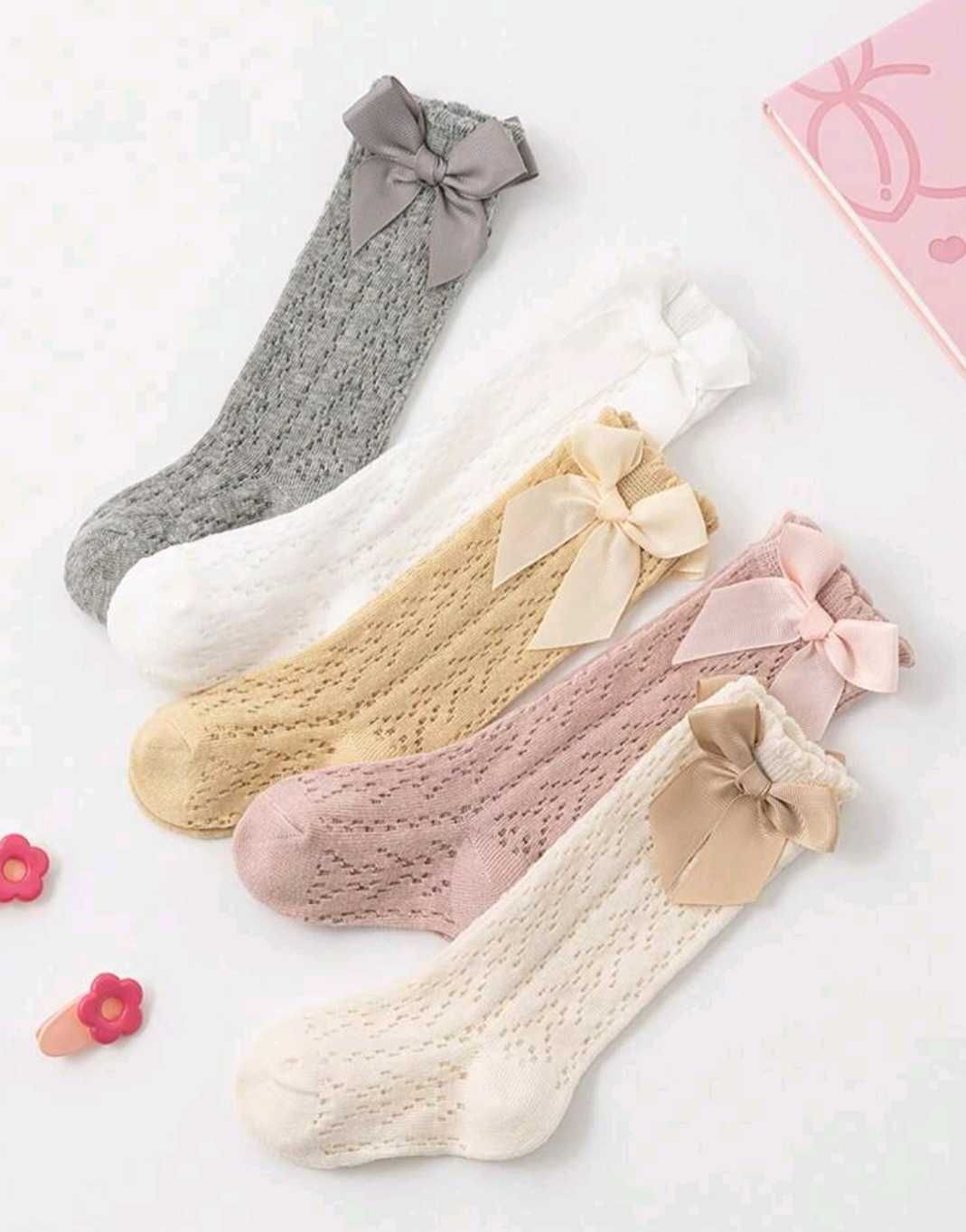 Детски чорапки с панделка