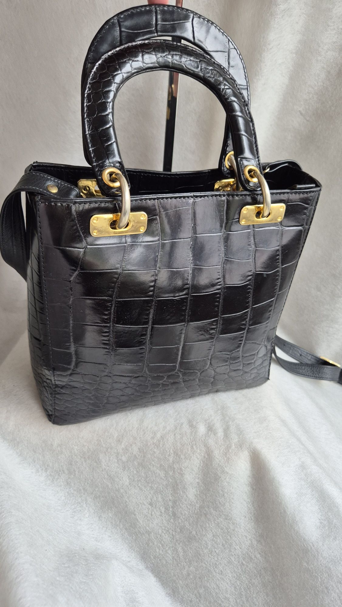 Geanta piele Lanzzeti vintage