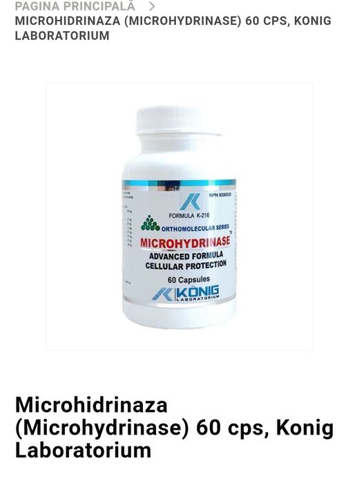 Microhydrinase capsule