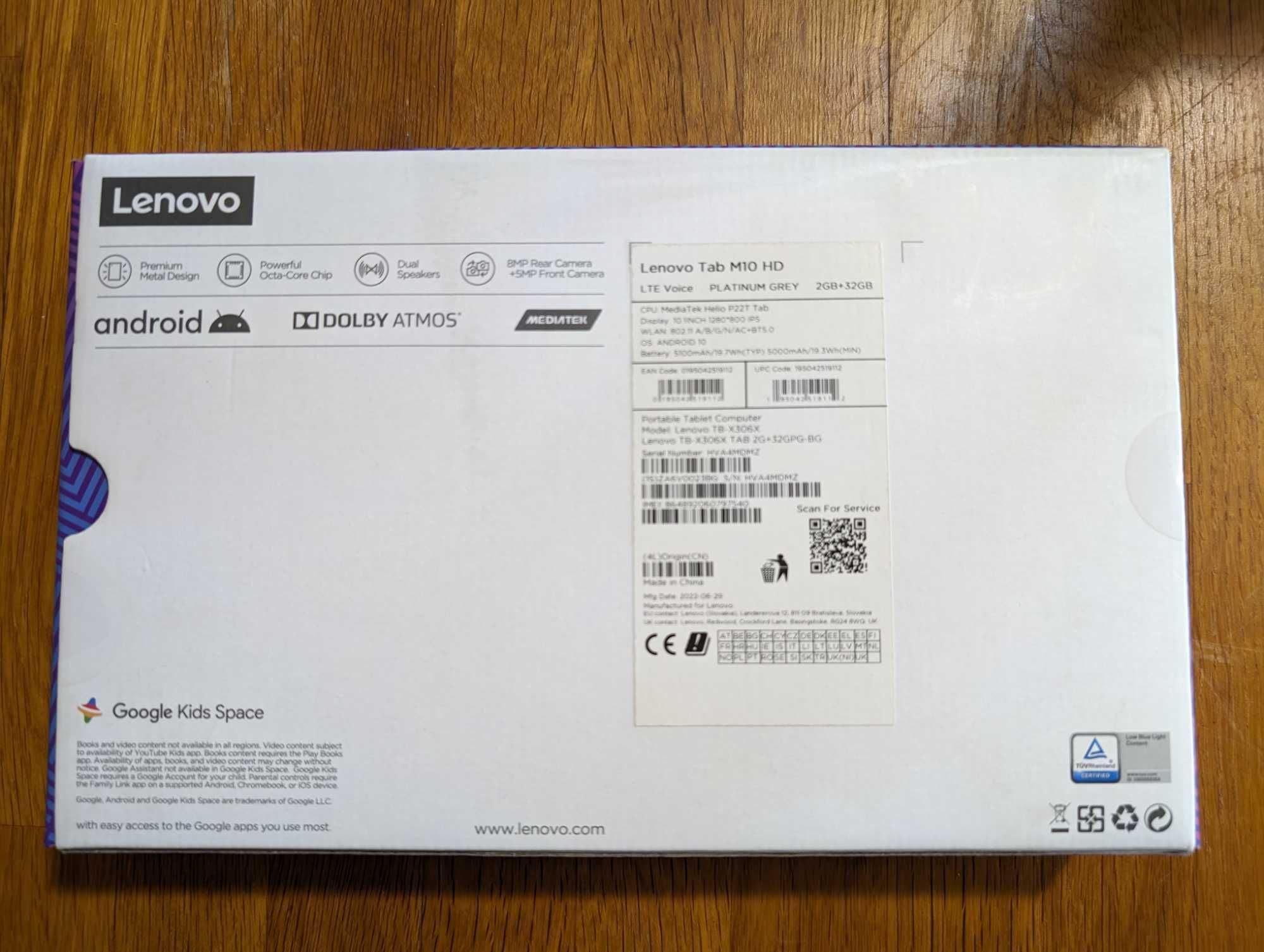 Таблет Lenovo Tab M10 HD Gen 2 32 GB
