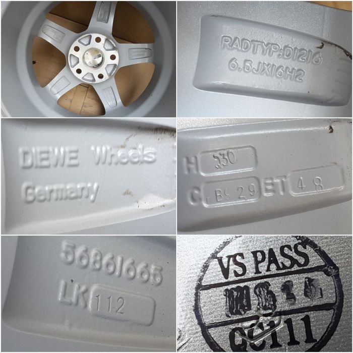 jante aliaj 16; 5x112; Vw Golf 5, 6, 7, Caddy, Jetta,Touran, Sportsvan