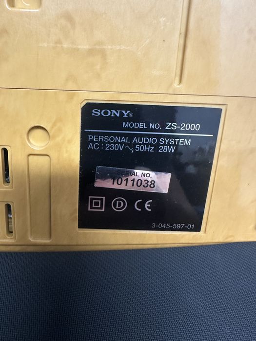 Radio cd Sony zs-2000