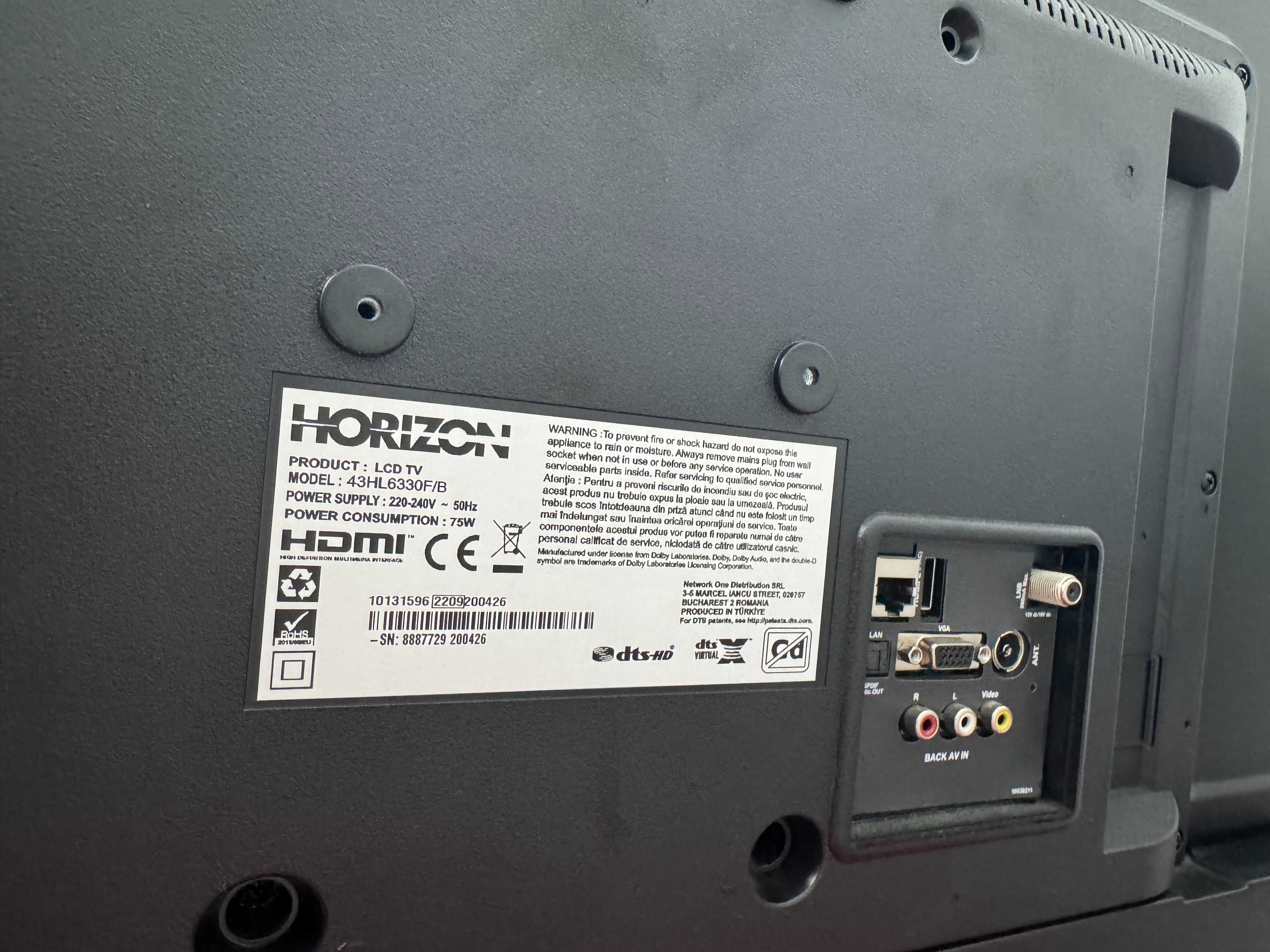 Amanet Dracula Televizor Horizon 43HL633OF