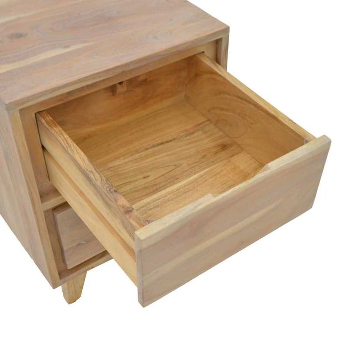 Нощно шкафче, Emira, Натурален, Масив, 40х40х54см.