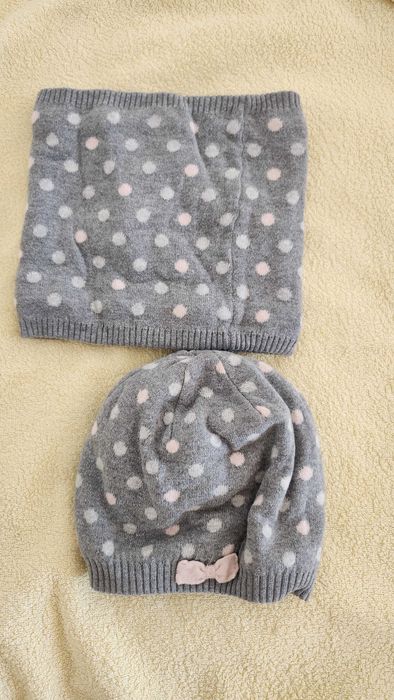 Шапка и шал за момиче Okaidi 50-52