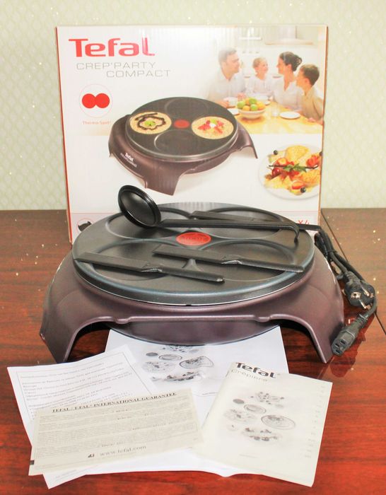 Блинница новая Tefal Crep'Party Compact - 15 000 тенге