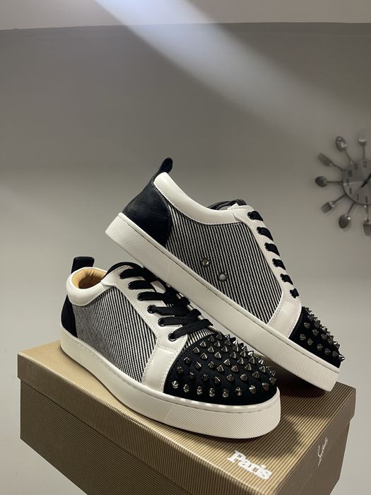Christian Louboutin Low White Black