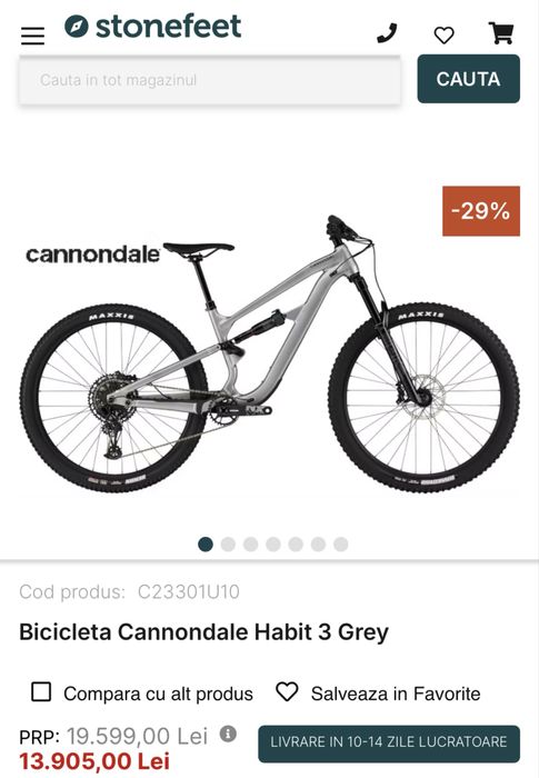 Cannondale Habit 3 2025 rulata 100 km