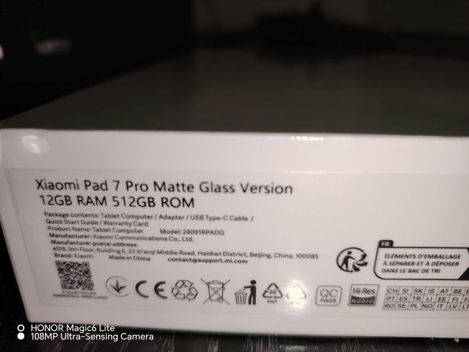 Xiaomi pad 7 pro 12/512gb Matte Glass Gray