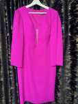 Rochie cocktail fuchsia nepurtată