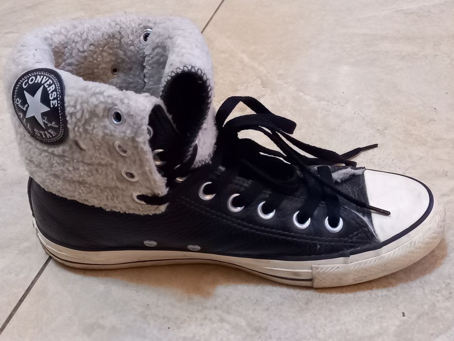 Зимни кецове Converse  естествена кожа