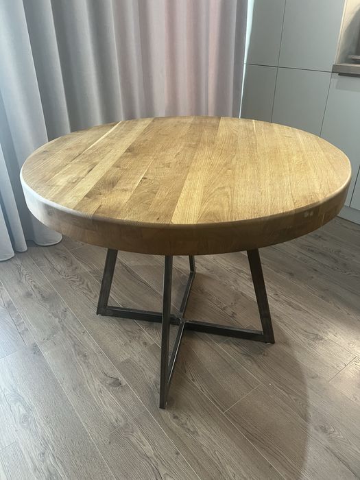 Vand masa rotunda din stejar masiv
