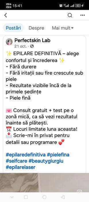 Epilare definitiva Giurgiu