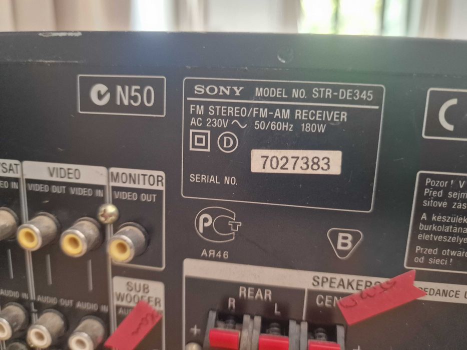Amplificator SONY STR-DE345 100 W pe canal (la 8 ohmi) F puternieftin!