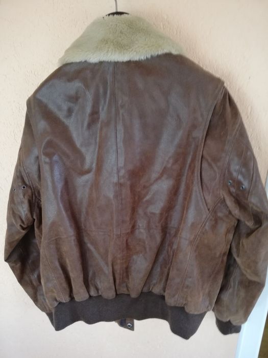 Geaca piele bărbati Le Frog Aviator mărimea 50