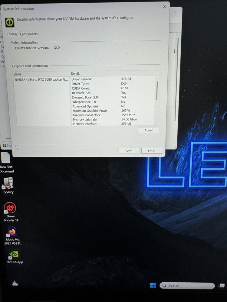 Laptop RTX 3080 de 16 GB si 165W caNOU Legion PRO 7 4K Ryzen 9 5900HX