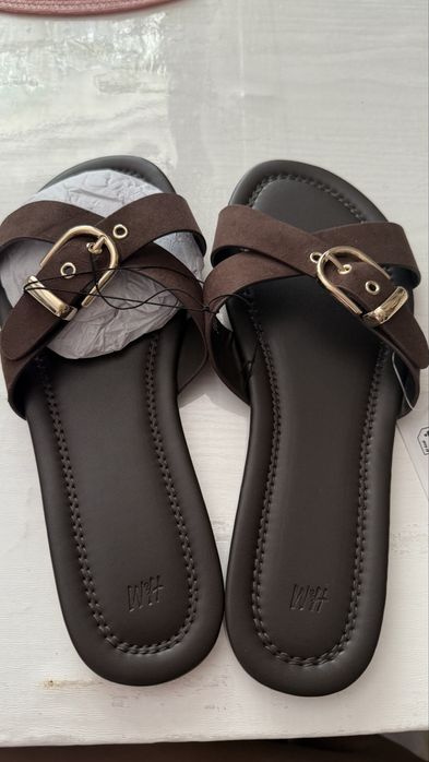 Papuc H&M piele maro, noi nouti