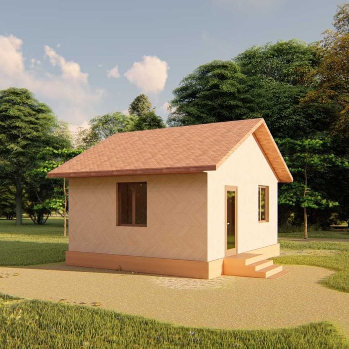 Строим дачные домики. На выбор 19 проектов площадью от 21 м2 - 59 м2