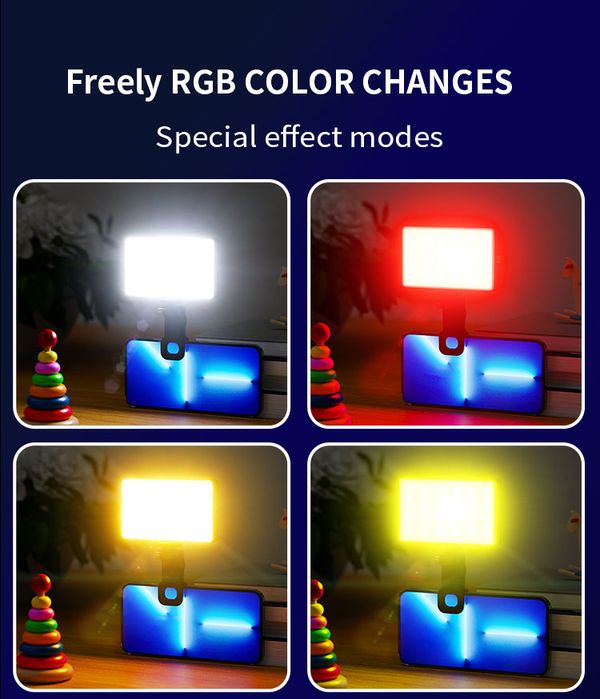 Видео свет лампа для блогинга, RGB лампа jmary FM150