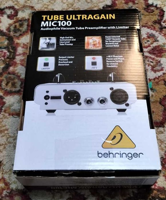 Amplificator microfon Behringer Tube Ultragain MIC1000