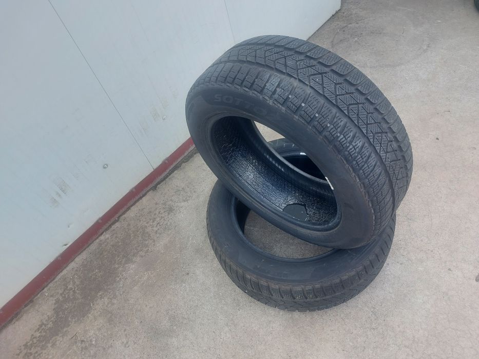 135 lei bucata! Doua anvelope M+S/IARNA 215 55 17 Pirelli! 7 mm
