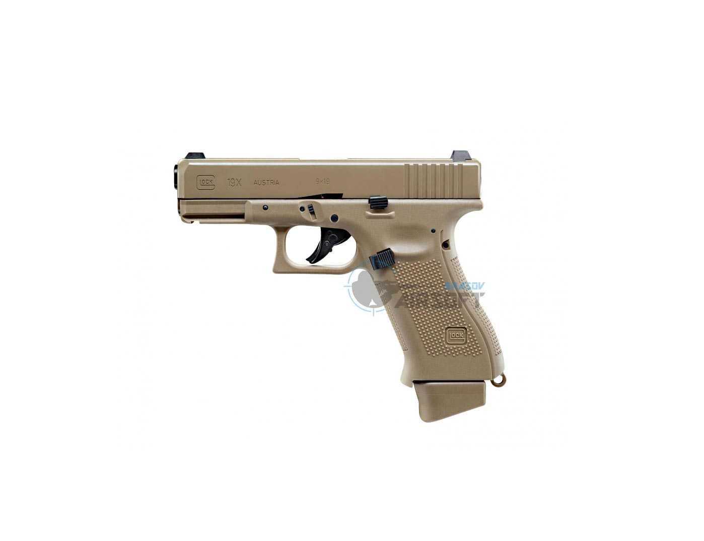 Pistol Airsoft Glock 19X GBB Co2 Coyote Umarex