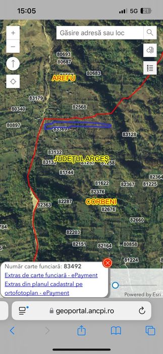 Teren montan de vanzare