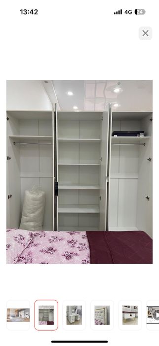 құрылмаған шкаф сатылады